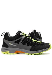 GARSPORT - Buty męskie sportowe wodoodporne Garsport FAST HIKE LOW TEX NERO ANTRACITE. Kolor: zielony, wielokolorowy, czarny, szary