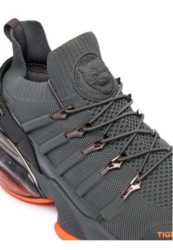 Plein Sport Sneakersy SAES USC0518 STE003N Szary. Kolor: szary. Materiał: materiał