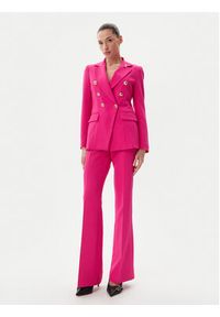 Maryley Spodnie materiałowe 25EB587/43AL Różowy Regular Fit. Kolor: różowy. Materiał: syntetyk #3
