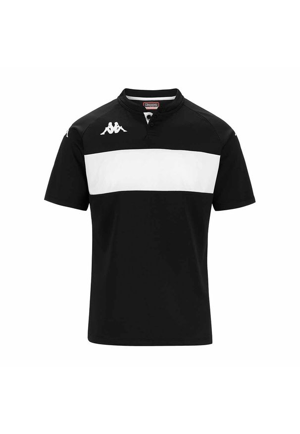 Polo Kappa Dalto. Typ kołnierza: polo. Kolor: czarny, biały, wielokolorowy. Styl: elegancki
