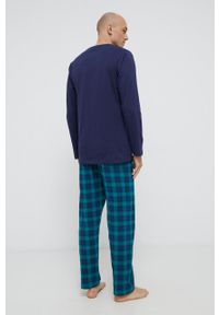 Tom Tailor Komplet piżamowy kolor granatowy gładki. Kolor: niebieski. Materiał: dzianina. Długość: długie. Wzór: gładki #5