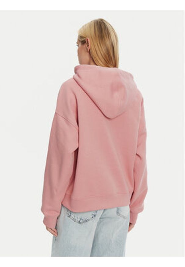 Guess Jeans Bluza W4YQ15 KC811 Różowy Regular Fit. Kolor: różowy. Materiał: bawełna