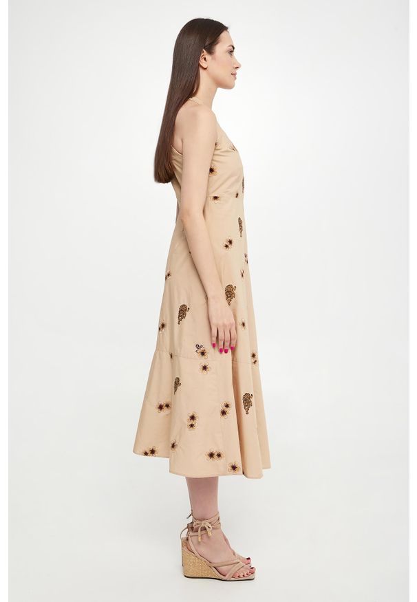 Twinset Milano - Sukienka midi TWINSET. Długość: midi