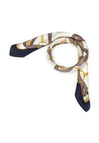 Wittchen - Damska apaszka z jedwabiu jednokolorowa. Kolor: niebieski, wielokolorowy, żółty. Materiał: jedwab. Styl: klasyczny, elegancki #3