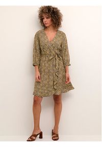 Cream Sukienka codzienna Crtiah Wrap 10611681 Kolorowy Feminine Fit. Okazja: na co dzień. Materiał: wiskoza. Wzór: kolorowy. Typ sukienki: proste. Styl: casual #3