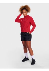 Kurtka dresowa z kapturem damska Hummel Go 2.0. Typ kołnierza: kaptur. Kolor: wielokolorowy, czerwony, różowy. Materiał: dresówka. Sport: fitness #2