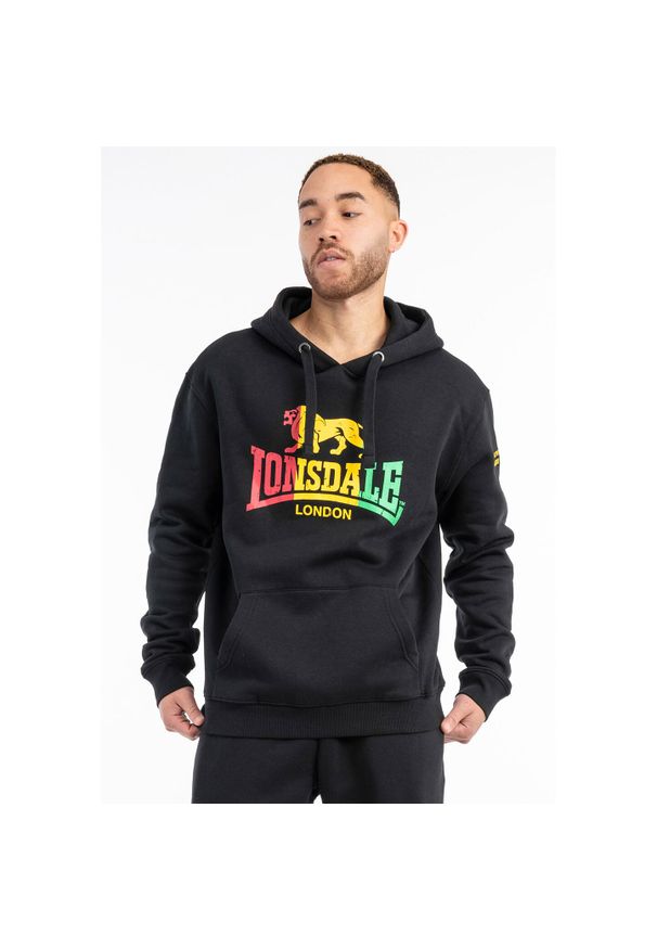 Bluza z kapturem Lonsdale Sounds. Typ kołnierza: kaptur. Kolor: czarny. Materiał: polar. Sport: joga i pilates