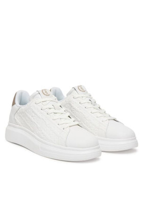 Just Cavalli Sneakersy 80QA3SBC ZPC17 Biały. Kolor: biały. Materiał: skóra