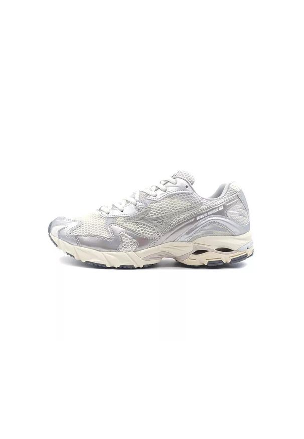 Buty męskie Mizuno Wave Rider 10 mizuno snow white/white sand/nimbus cloud. Kolor: biały. Model: Mizuno Wave