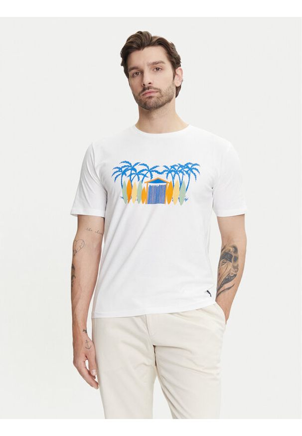 YSABEL MORA - Ysabel Mora T-Shirt 90514 Biały Regular Fit. Kolor: biały. Materiał: bawełna