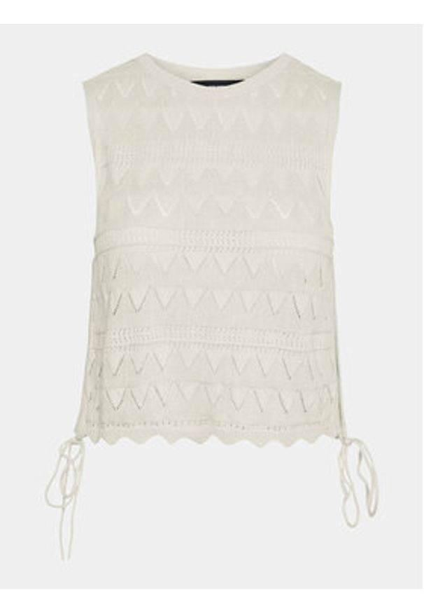 Vero Moda Bluzka Bali 10302924 Écru Regular Fit. Materiał: bawełna