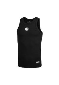 PITBULL - Tank top sportowy męski Pitbull West Coast Tank Top Small Logo. Kolor: czarny. Styl: sportowy