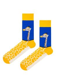 His Story - Skarpetki Bawełniane - Tematyczne - Żyrafa. Kolor: wielokolorowy. Materiał: elastan, bawełna, poliamid #4