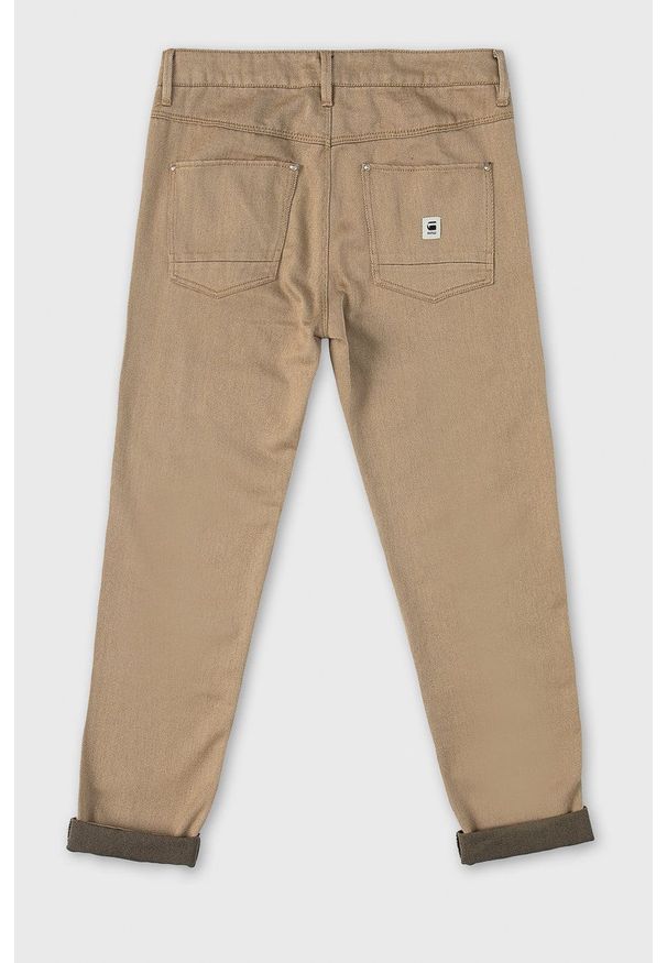 G-Star RAW - G-Star Raw - Spodnie. Kolor: beżowy