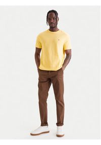 TOMMY HILFIGER - Tommy Hilfiger T-Shirt Ess Seasonal MW0MW39995 Żółty Regular Fit. Kolor: żółty. Materiał: bawełna #5