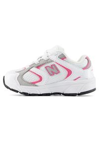 Buty niemowlęce New Balance I4083KP – białe. Kolor: biały. Materiał: syntetyk, materiał. Szerokość cholewki: normalna. Sezon: lato. Sport: turystyka piesza #4