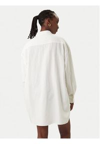 Tommy Jeans Sukienka koszulowa DW0DW22344 Biały Relaxed Fit. Kolor: biały. Materiał: len. Typ sukienki: koszulowe #2
