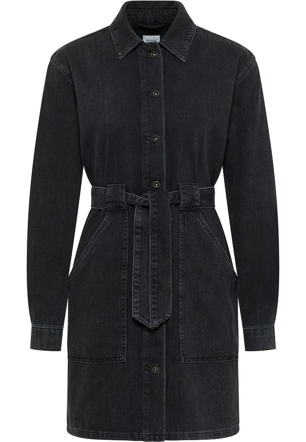 Damska Sukienka Mini Jeansowa Mustang Style Alba Denim Dress Denim Black 1014576 4000 841. Materiał: denim, jeans. Długość: mini