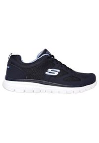 skechers - Buty na co dzień męskie SKECHERS BURNS AGOURA lekkie. Okazja: na co dzień. Kolor: czarny, niebieski, wielokolorowy. Model: Skechers Sport. Sport: bieganie