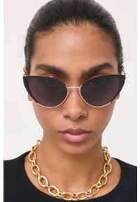 Love Moschino okulary przeciwsłoneczne damskie kolor czarny. Kolor: czarny #1