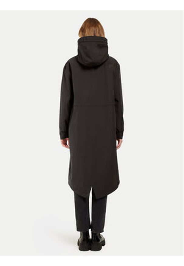 Didriksons Parka Astrid 505628 Czarny Relaxed Fit. Kolor: czarny. Materiał: syntetyk