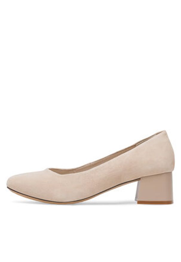 Lasocki Czółenka RST-AGNES-01 Beżowy. Kolor: beżowy. Materiał: zamsz, skóra