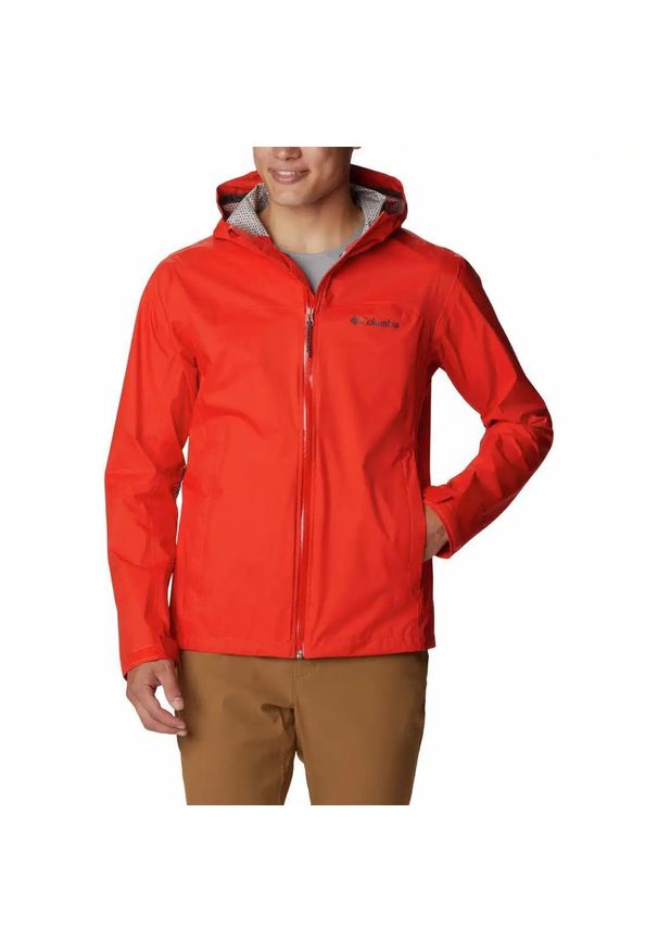 columbia - Columbia Kurtka Evapouration 1562688839. Kolor: czerwony. Sport: turystyka piesza