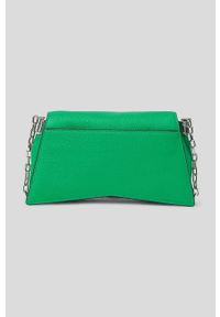 Karl Lagerfeld torebka skórzana kolor zielony. Kolor: zielony. Materiał: skórzane #6
