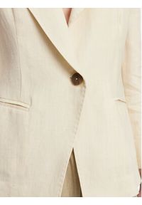 Marella Marynarka Biella 2513041062 Écru Regular Fit. Materiał: len #3