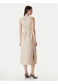 Marella Sukienka letnia Acerbi 2615221091 Beżowy Regular Fit. Kolor: beżowy. Materiał: wiskoza. Sezon: lato #4