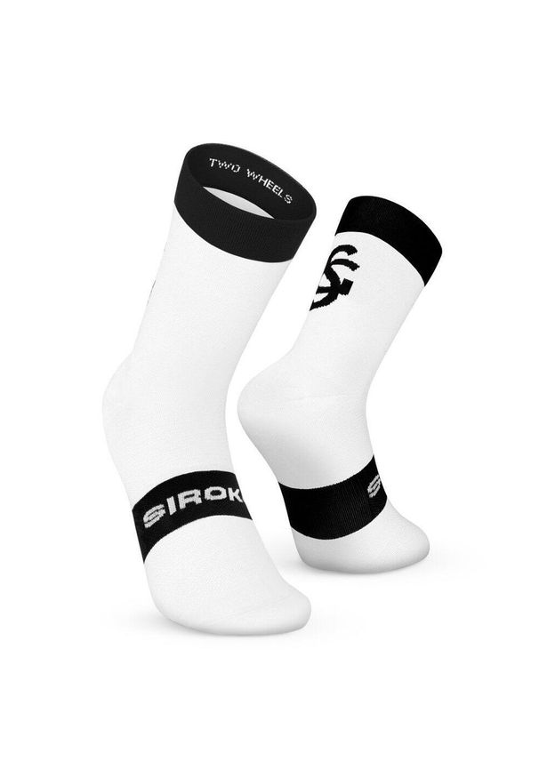 SIROKO - Skarpetki rowerowe Real Sporting de Gijón x Siroko Kolarstwo Siroko SC S1 Negro. Kolor: biały. Materiał: nylon. Sport: kolarstwo