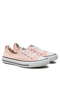 Converse Trampki Chuck Taylor All Star Shoreline Pink Lemonade Slip On A07564C Różowy. Zapięcie: bez zapięcia. Kolor: różowy. Materiał: materiał #4