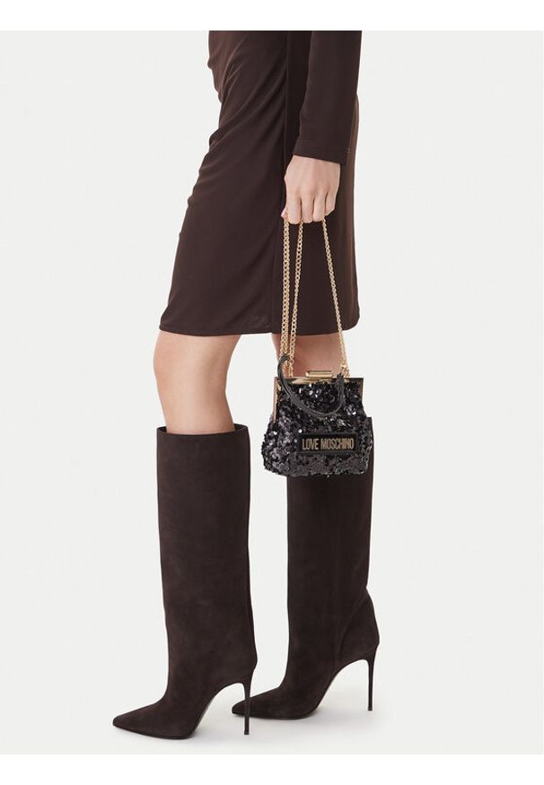 Love Moschino - LOVE MOSCHINO Torebka JC4146PP0NKK100A Czarny. Kolor: czarny