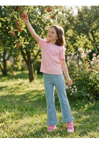 Sinsay - Legginsy flare z efektem sprania - niebieski. Kolor: niebieski #1