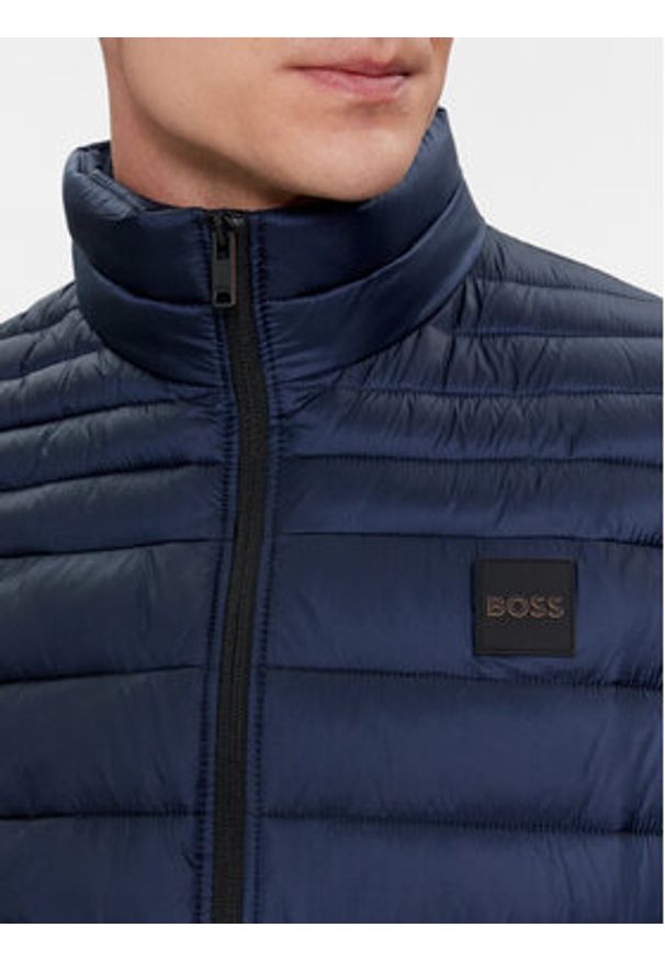BOSS - Boss Kamizelka Odeno1 50505255 Granatowy Slim Fit. Kolor: niebieski. Materiał: syntetyk