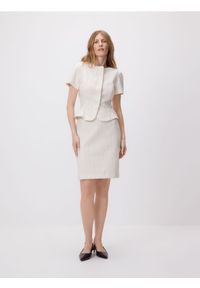 Reserved - Spódnica mini - złamana biel. Materiał: tkanina, bawełna #1