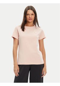 Guess T-Shirt V4YI09 J1314 Różowy Regular Fit. Kolor: różowy. Materiał: bawełna