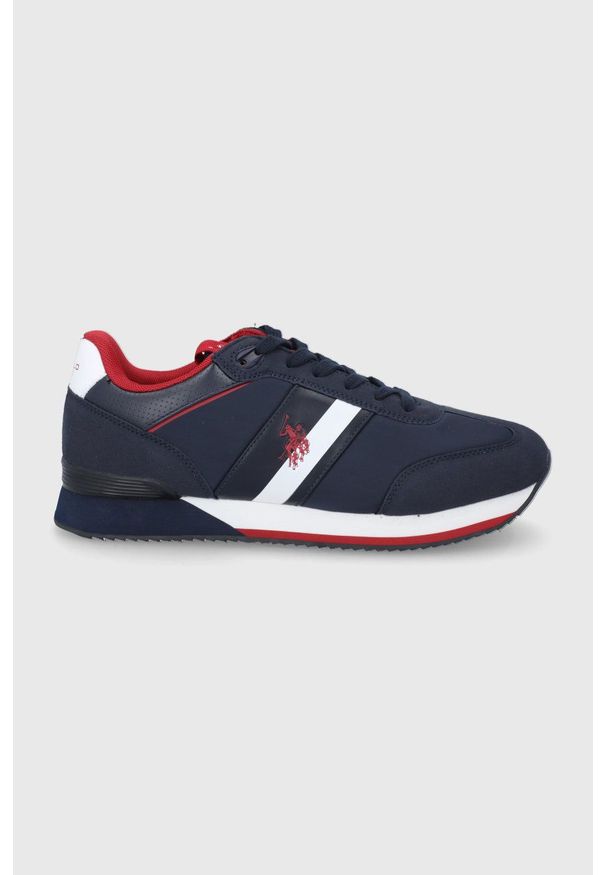 U.S. Polo Assn. buty kolor granatowy. Nosek buta: okrągły. Zapięcie: sznurówki. Kolor: niebieski