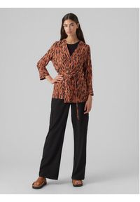 Vero Moda Bluzka Easy 10297344 Brązowy Relaxed Fit. Kolor: brązowy. Materiał: wiskoza #3