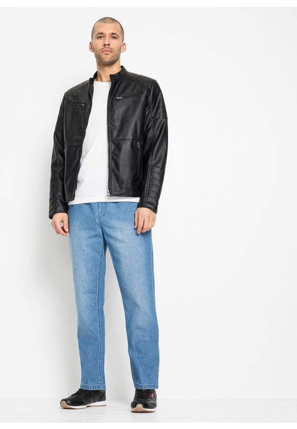 bonprix - Dżinsy Classic Fit z gumką w talii, z letniego denimu (2 pary). Kolor: niebieski. Sezon: lato