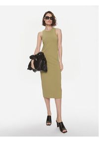 Weekend Max Mara Sukienka codzienna Astoria 2415321022 Zielony Slim Fit. Okazja: na co dzień. Kolor: zielony. Materiał: wiskoza. Typ sukienki: proste. Styl: casual