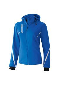 ERIMA - Kurtka damska Erima softshell fonction. Okazja: na co dzień. Kolor: wielokolorowy, biały, niebieski. Materiał: softshell. Styl: sportowy, casual, elegancki