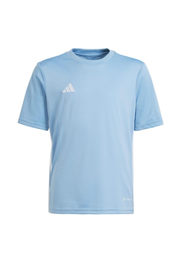 Adidas - Koszulka dla dzieci adidas Tabela 23 Jersey. Kolor: biały, niebieski, wielokolorowy. Materiał: jersey. Sport: piłka nożna