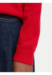 Tommy Jeans Sweter Essential DW0DW19888 Czerwony Regular Fit. Kolor: czerwony. Materiał: bawełna #4
