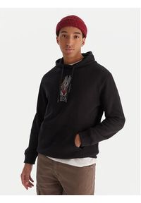 DC Shoes Bluza Burnt Out EDYSF03253 Czarny Regular Fit. Kolor: czarny. Materiał: bawełna #4