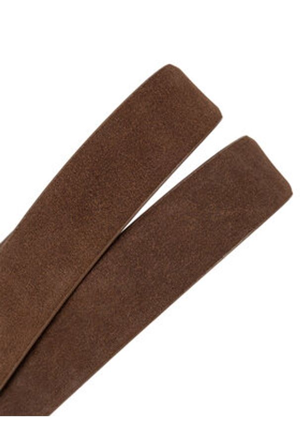Gino Rossi Pasek Damski BLYL24006-1 Brązowy. Kolor: brązowy. Materiał: zamsz, skóra
