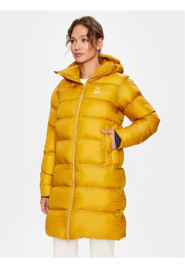 Haglöfs Płaszcz zimowy Long Mimic 605413 Żółty Regular Fit. Kolor: żółty. Materiał: syntetyk. Sezon: zima