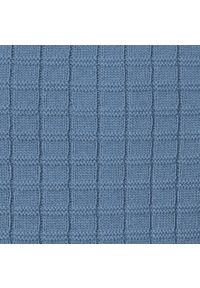 Bawełniany Sweter Męski, Okrągły Dekolt - Pako Jeans - Marmurkowa Faktura, Niebieski. Kolor: niebieski. Materiał: bawełna. Styl: klasyczny, elegancki