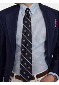 Polo Ralph Lauren Koszula 710B15594005 Niebieski jasny Custom Fit. Typ kołnierza: polo. Kolor: niebieski. Materiał: len #5