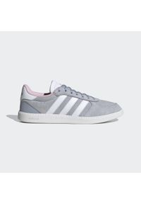 Adidas - Buty do chodzenia damskie ADIDAS Breaknet Sleek. Okazja: na co dzień. Kolor: szary. Materiał: syntetyk, kauczuk. Szerokość cholewki: normalna. Sport: turystyka piesza